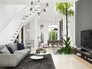 Thi công nội thất nhà anh Hùng